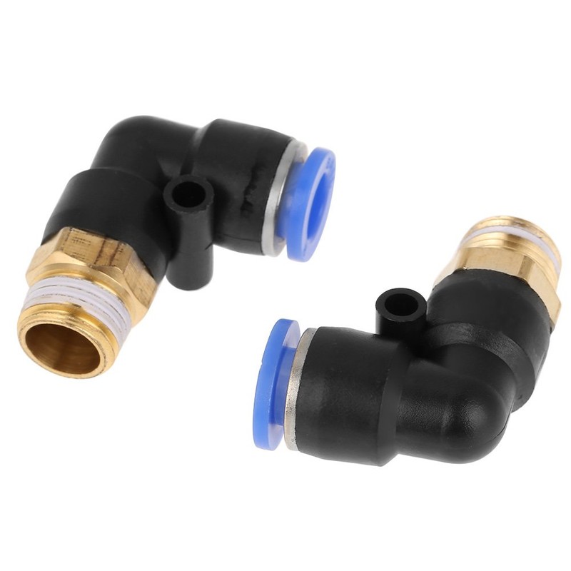 Pneumatic Angle Quick Coupling Air Fittings Adapter External Thread Component