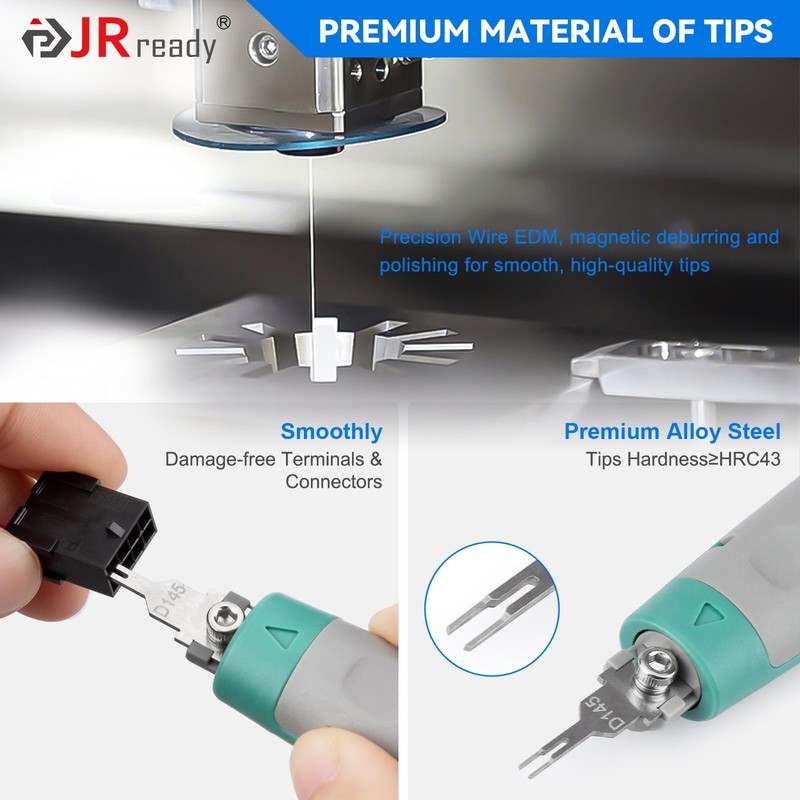 JRready JRconDRK00A10-04 Terminal Release Tool Kit, 10PCS Automotive Computer Electrical