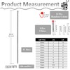 22PCS 14inch Knitting Needles, yeestone 2mm(B)-8mm(L) Stainless Steel Sweater Needles