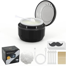 Kit De Depilación Nasal Para Hombres: 50 G De Cera Para Eliminar El Vello De Nariz Y Orejas, Calentamiento Rápido Por Usb, Control De Temperatura Inteligente, 10 Barras, Kit De Aseo Fácil E Ind
