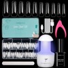 Tomicca Nail Tips and Nail Glue Set Fake Nails Tips