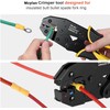 Mzylan Ratcheting Crimping Tool with 300 CPS Insulated Terminals -