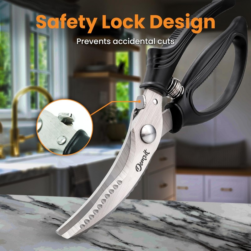 Demzit Heavy Duty Poultry Shears - A Must Have chicken