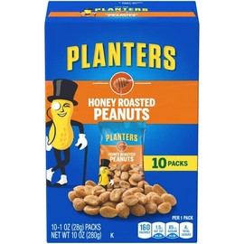 Planter's Planters Honey Roasted Peanuts, 10 ct Box, 1 oz Packs