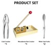 Artcome Heavy Duty Macadamia Nut Cracker Tool with 1 Crab
