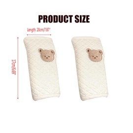 Taicols 1 Pair of Baby Stroller Seat Belt Covers, Baby Stroller Shoulder Straps, Car Seat Belt Pads, Neck Protection, Baby Stroller Shoulder Pads, Protective Covers