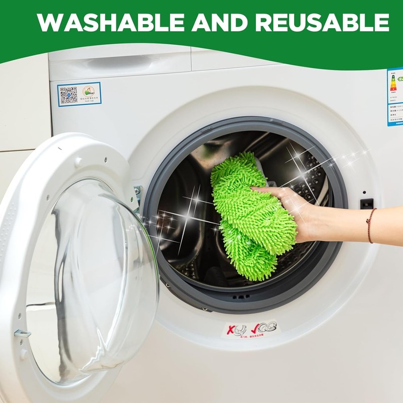Reusable Microfiber Mop Pads for Swiffer Sweeper - Wet &