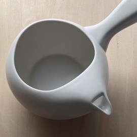 Landscape.com Tokoname Ware Large Teapot Without Lid, White Mat, 24.0 fl oz (680 ml), Cold Tea, Cold Tea, Deep Steamed Tea, Made in Japan