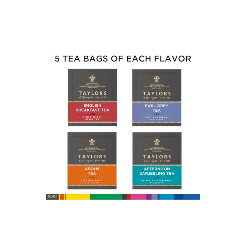 Taylors of Harrogate Assorted Specialty Black Teas Sampler, Variety Gift