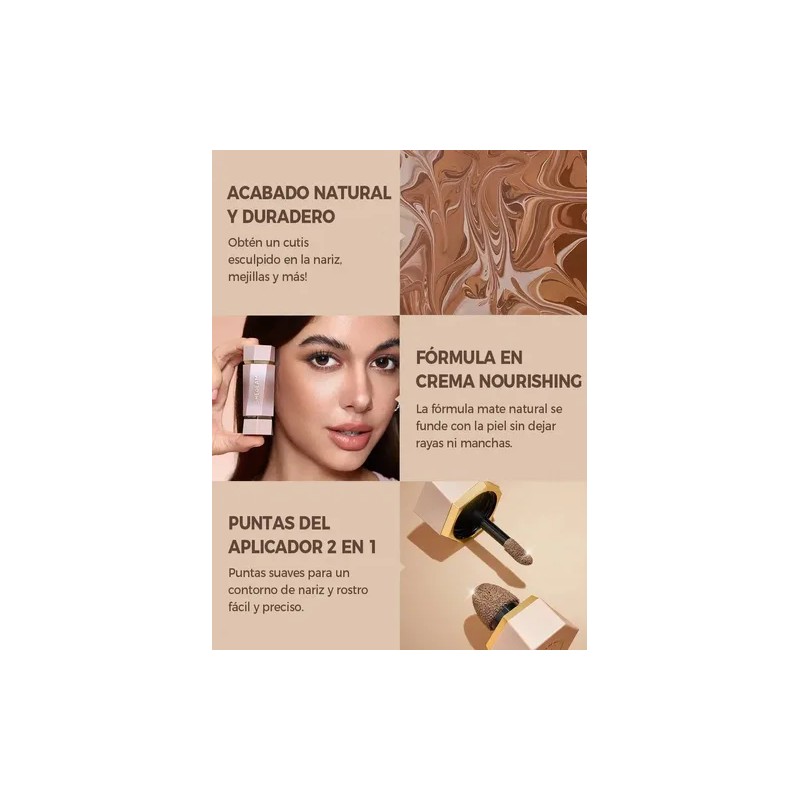SHEGLAM Precision Sculpt Dúo Contorno Líquido - Stone