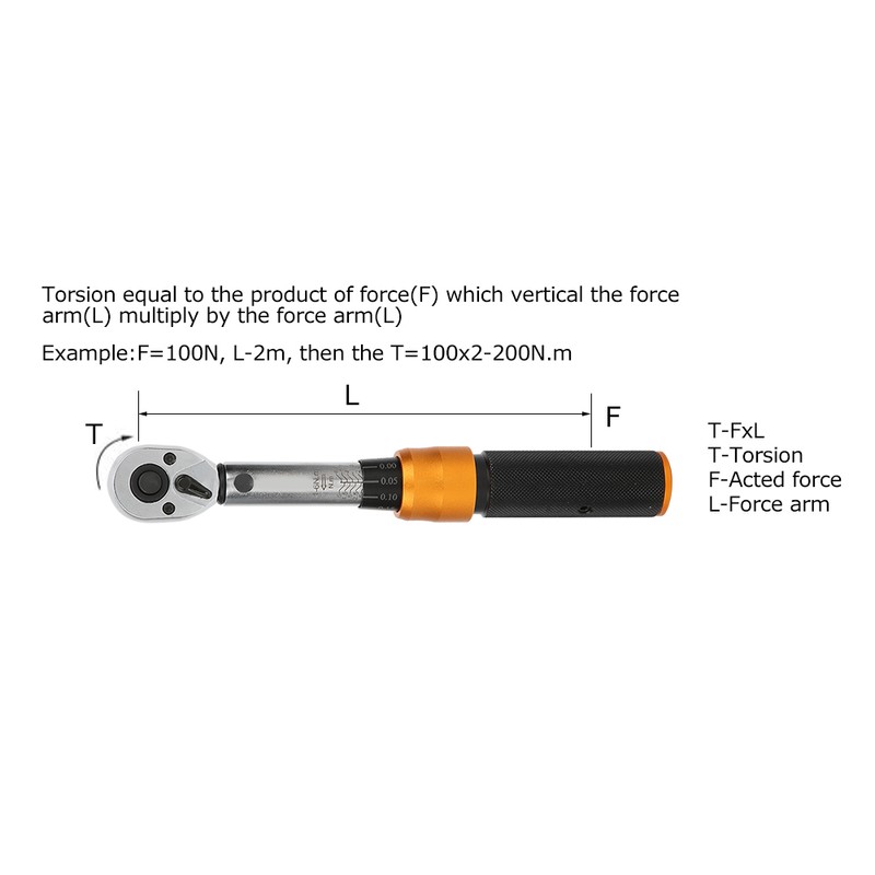 Torsion Wrench Mechanical Prefabricated Aluminum Alloy Spanner Key Hand Tools