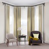 HOTOZON 1 Inch Heavy Duty Double Bay Window Curtain Rod,