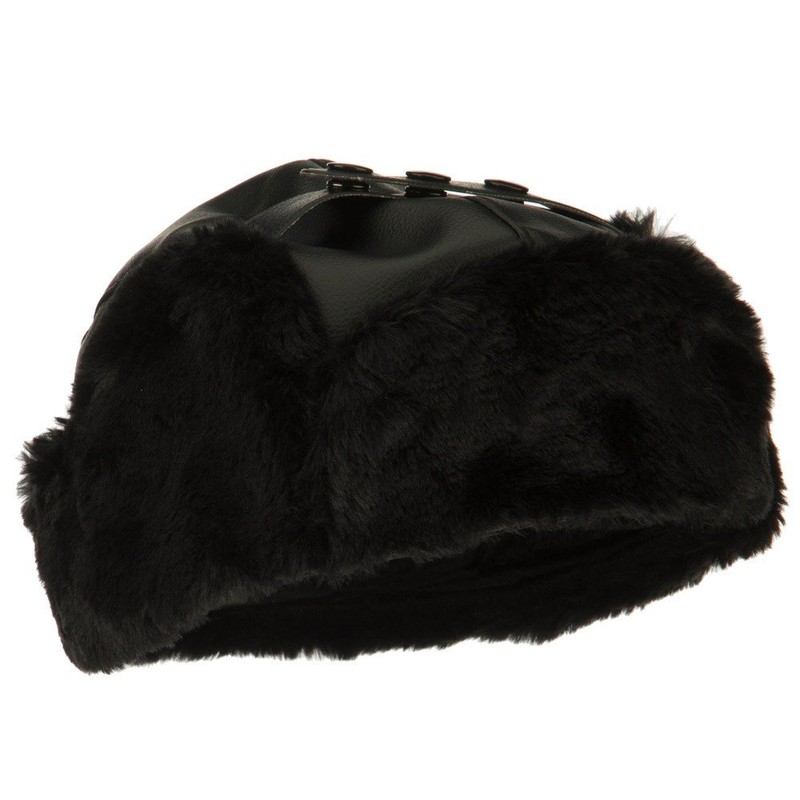 Big Size Vinyl Trooper Hat-Black XL-2XL