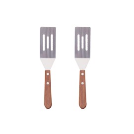 Mrs. Anderson’s Baking Mini Offset Brownie Cookie Spatula, Flexible Stainless Steel Blade, Beechwood Handle, Set of 2
