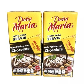 Doña Maria 4-Pack Mole Poblano c/Chocolate DOÑA MARIA Mexican Mole Recipe w/Chocolate 360g