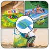 ZoeTekway Große Sandspielzeug-Netztasche, Sandspielzeugtasche, Strandtasche, Aufbewahrungstasche für Strandspielzeug, Outdoor-Strandurlaub-Reinigungstasche