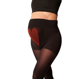ITEM m6 - Maternity Tights with Compression for Pregnant Women, Opaque, 50 Denier, Mum Tights, Black - 50 DEN