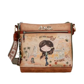 Anekke - Umhängetasche, braun, 27 x 25 x 8 cm