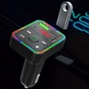 Bluetooth 5.0 FM Transmitter Hands Free Call USB 2.0 Music