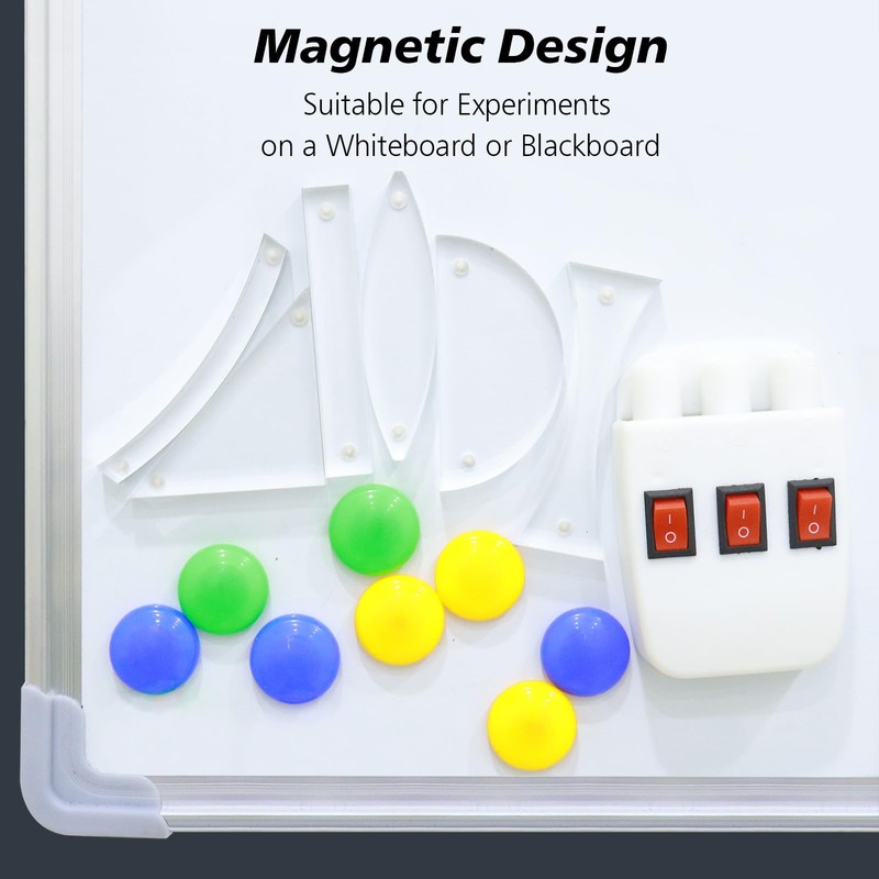 STEM Magnetism Physics Optical Experiment Set,Magnetic Convex Lens Concave Mirror