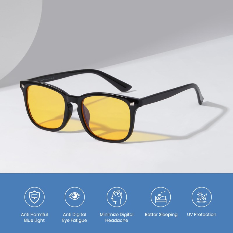 Cyxus Blue Light Glasses for Men Women Reduce Eye Strain