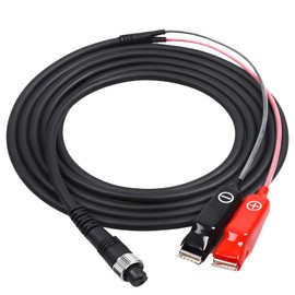 18 Ft Electric Fishing Reel Power Cord Cable, Power Cable Connecting Battery to Reels Spool Fit for Daiwa Tanacom 1000 750 500, Seaborg 500MJ, Leobritz, Shimano, ForceMaster, BeastMaster (1Pcs)