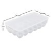 Bringer 2-Pack Plastic Egg Holders, Clear Refrigerator Egg Boxes for