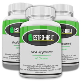 Estro-Halt 3 Pack - Advanced Estrogen Balance Support Formula | Natural Indole-3-Carbinol & Broccoli Extract for Healthy Estrogen Metabolism | Anti-Bloating Support for Men & Women -180 Capsules