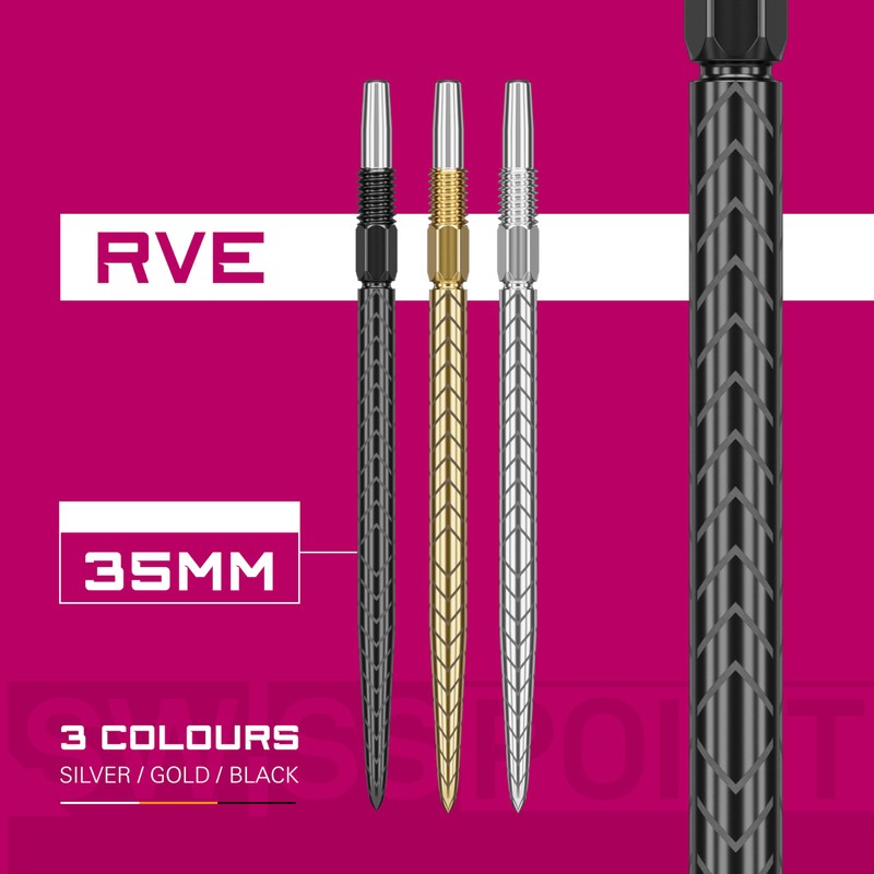 Target Darts Swiss Point Dart Tips, RVE (Pack of 3)