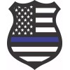 BLUE LIVES MATTER BADGE STICKER POLICE DECAL WINDOW BUMPER
