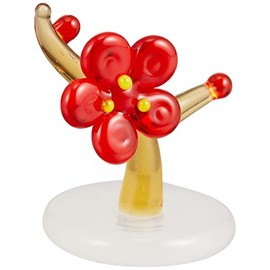 Cute Handmade Glasswork Plum Stand Red CYK395
