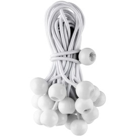 EHOMEA2Z Ball Bungee Cords 50 Pack 6-inch Diameter Bungee Balls for Canopy, Net, Posts, Garden, Tools, Cords, 5mm Weather-Resistant Cord, 100% Latex UV Treated - Ideal for Indoor and Outdoor Use