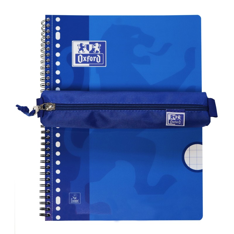 Oxford Pencil Case for Girls and Boys, Blue Pencil Case