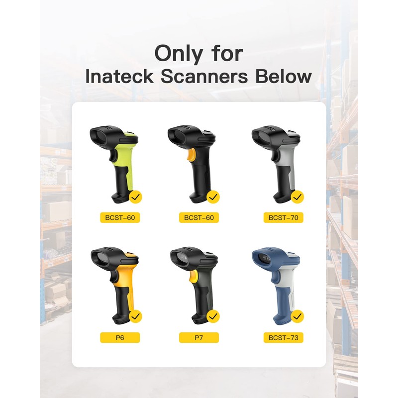 Inateck Barcode Scanner Charging Station Suitable BCST-60, BCST-70, BCST-73, P6
