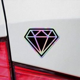 Holographic Decal Stickers Of Diamond Silhouette 3 Premium Waterproof Vinyl Decal Stickers For Laptop Phone Accessory Helmet Car Window Mug Tuber Cup Door Wall Decoration ANDVER3704171HO110322