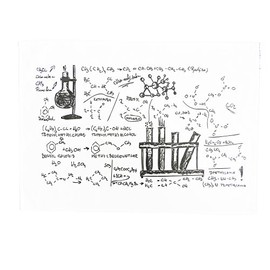 Half a Donkey The Organic Chemistry Laboratory Large Cotton Tea Towel