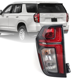 FIONE Tail Lights Compatible with Chevy Tahoe Suburban 2021 2022 2023 with LED Running Lights Rear Tail Light Brake Lamp Assembly Left Driver Side LH