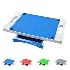 Karving King BPA Free Large Plastic Meat Cutting Board with Juice Groove, Spikes, Drip Tray, Removable Cutting Board, Original Version - Blue