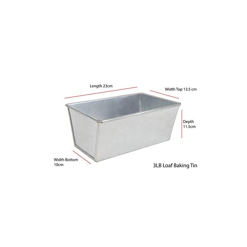3 LB Loaf Baking Tin Heavy Duty Farmhouse by EUROTINS
