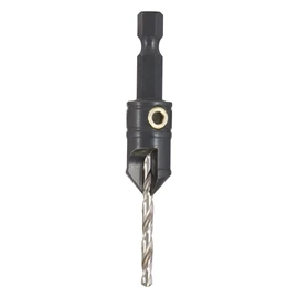 Trend Snappy 12.7mm Tool Steel Countersink with 3.2mm HSS Drill, Quick Release System, Ideal for Woodplugs, SNAP/CS/10A