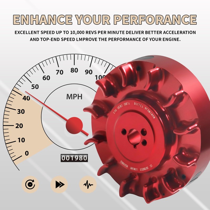 Speedway Billet Aluminum Flywheel For Predator 212cc Hemi Only,Advance timing