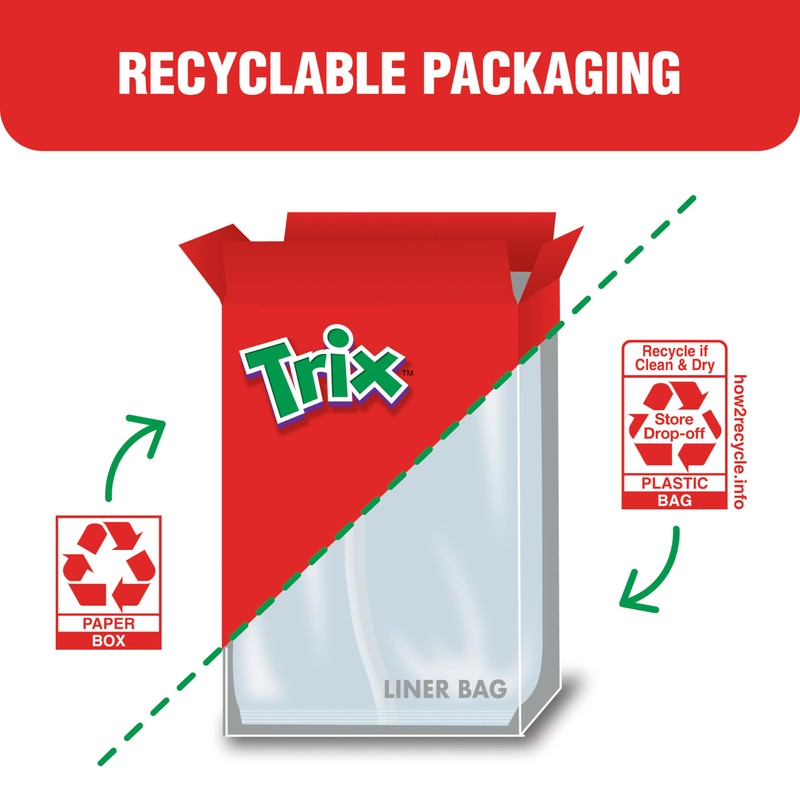 Trix Breakfast Cereal, 6 Fruity Shapes, Made with Whole Grain,