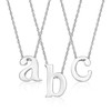 Ross-Simons "L- Sterling Silver Lowercase Initial Necklace. 18 inches
