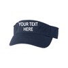 Go All Out One Size Navy Visor Customized Add Your