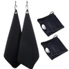 Rajjo Golf Towel Ball Wipes Microfiber Soft Carabiner Set of