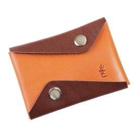 Zario Grande ZAG-K1001 Mini Wallet, Multi Case, Tochigi Leather, Leather Strap, Card Case, Coin Purse, Made in Japan, Camel × brown