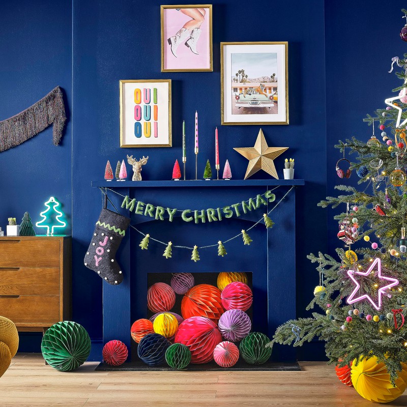 Ginger Ray Christmas Novelty Retro Juke Box & Boombox Hanging