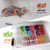 3 Tier Drink Packet Organizer, Acrylic Water Flavor Packet Holder