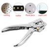Eyelet Pliers Set 100 Eyelets Steel Hole Punch Eyelet Setter
