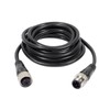 M12 4-Pin Connector PVC Sensor Cable, A Code Straight Male